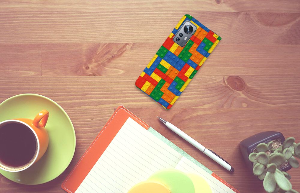 Xiaomi 12 | 12X Hoesje met Magneet Blokken - B2C Telecom