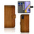 Samsung Galaxy A51 Book Style Case Donker Hout