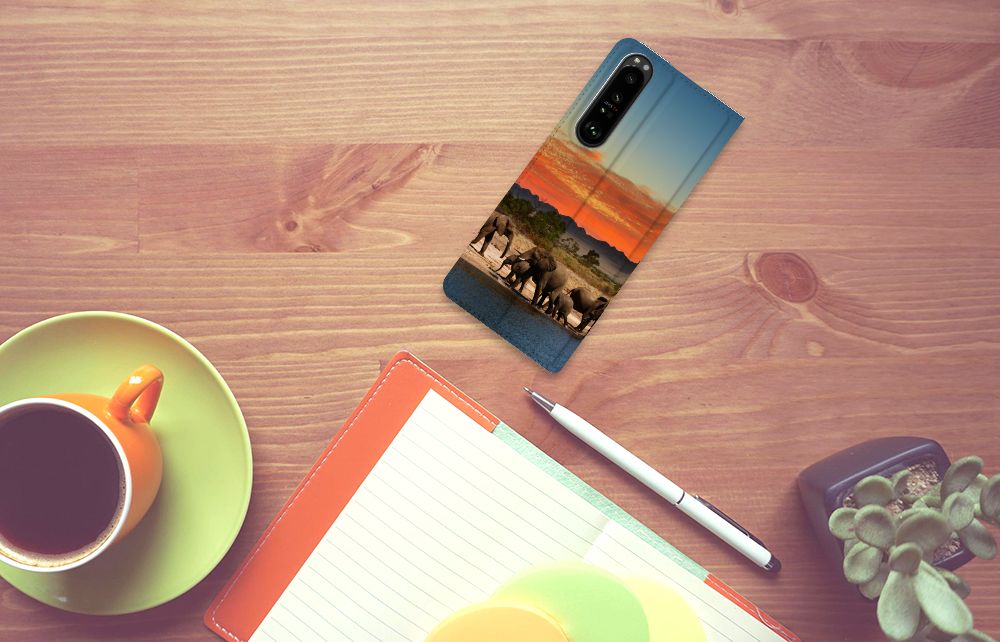 Sony Xperia 1 III Hoesje maken Olifanten - B2C Telecom