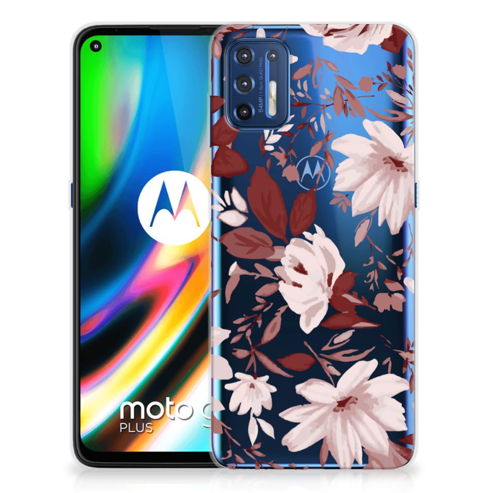 Hoesje maken Motorola Moto G9 Plus Watercolor Flowers B2C Telecom