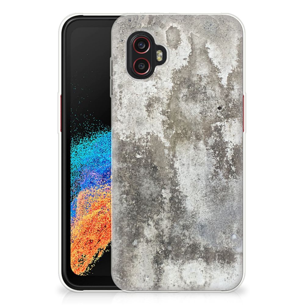 Samsung Galaxy Xcover 6 Pro TPU Siliconen Hoesje Beton Print B2C Telecom