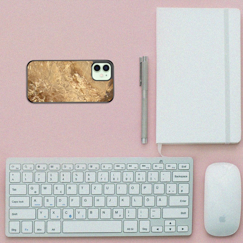 iPhone 12 Mini Gripcase Marmer Creme