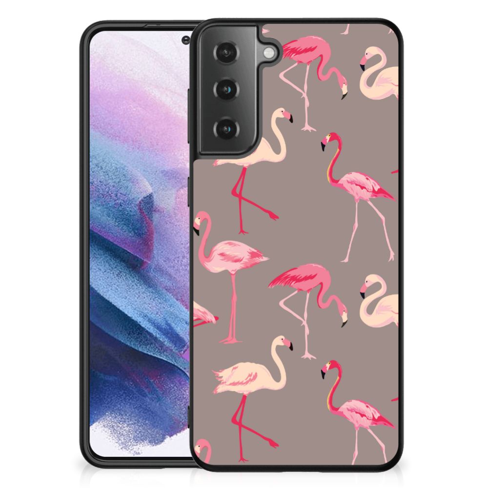 Samsung Galaxy S21 Plus Dierenprint Telefoonhoesje Flamingo