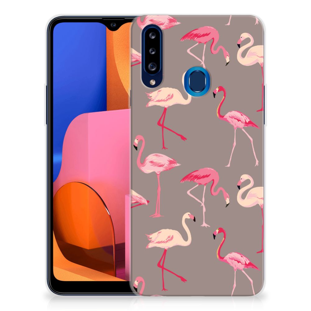 Samsung Galaxy A20s TPU Hoesje Flamingo B2C Telecom