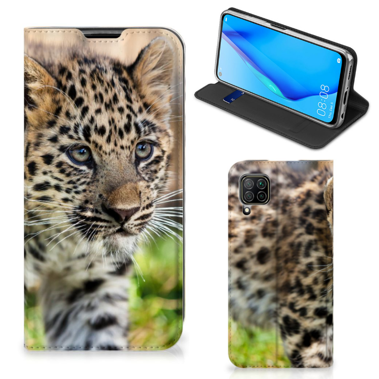Huawei P40 Lite Hoesje maken Baby Luipaard - B2C Telecom