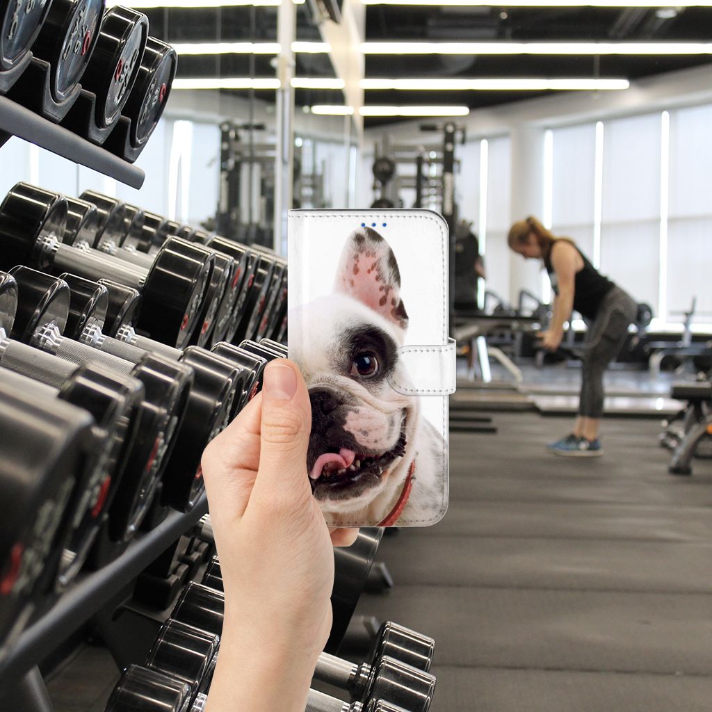 OPPO Reno6 5G Telefoonhoesje met Pasjes Franse Bulldog