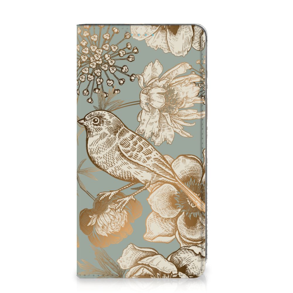 Smart Cover voor Samsung Galaxy A53 Vintage Bird Flowers