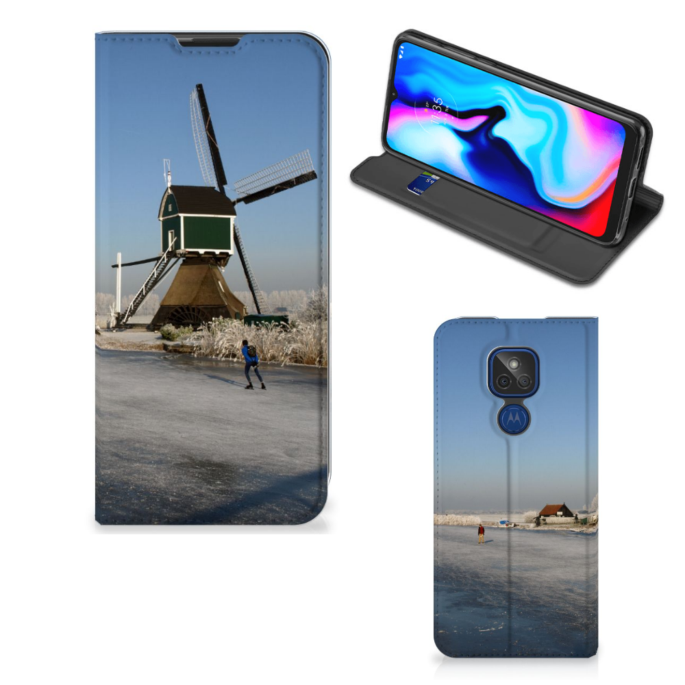 Motorola Moto G9 Play Book Cover Schaatsers - B2C Telecom