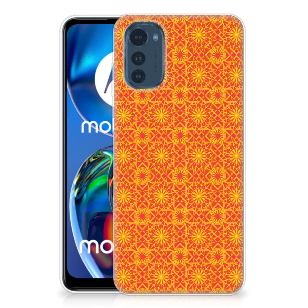 Motorola Moto E32/E32s TPU bumper Batik Oranje B2C Telecom