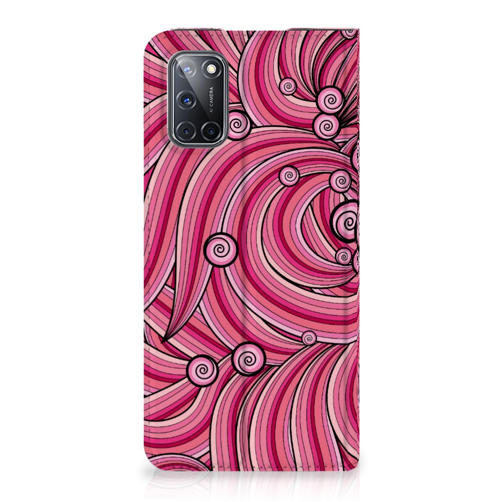 OPPO A52 | A72 Bookcase Swirl Pink - B2C Telecom