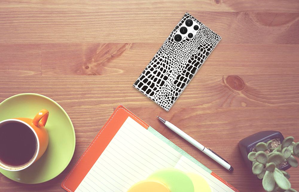 Samsung Galaxy S22 Ultra TPU Hoesje Slangenprint B2C Telecom