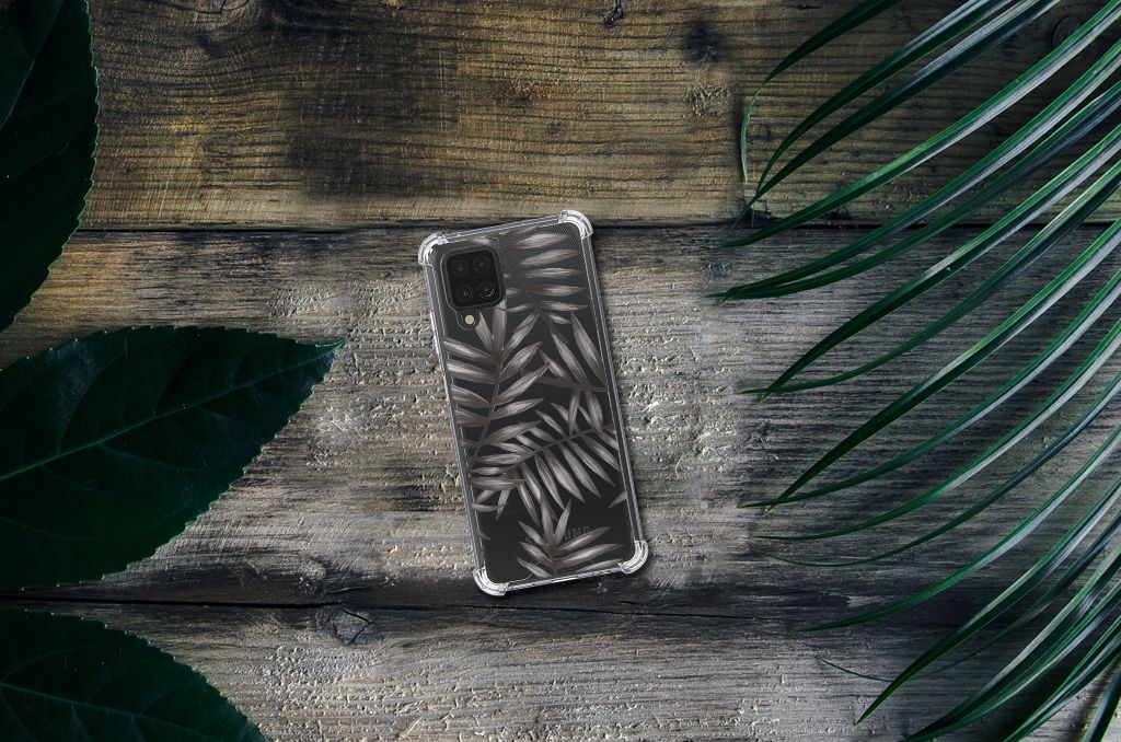 Samsung Galaxy A12 Case Leaves Grey - B2C Telecom