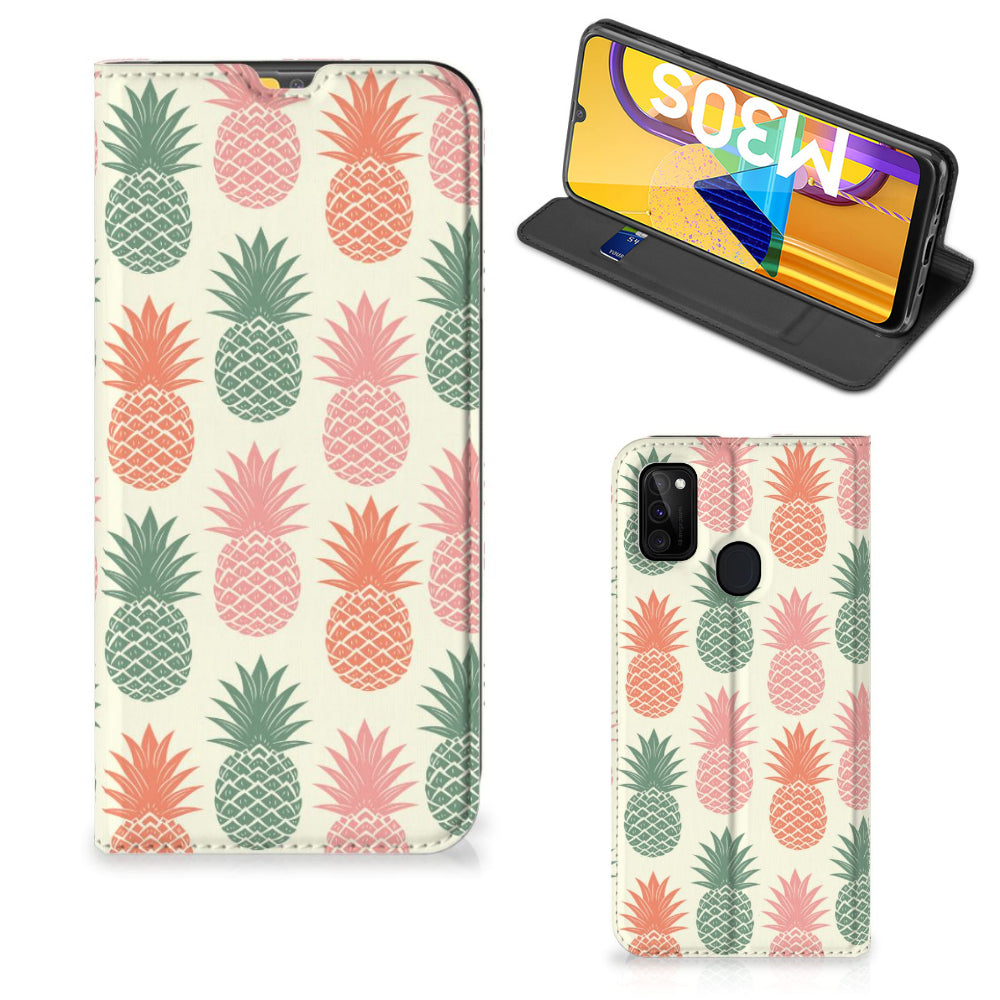Samsung Galaxy M30s | M21 Flip Style Cover Ananas