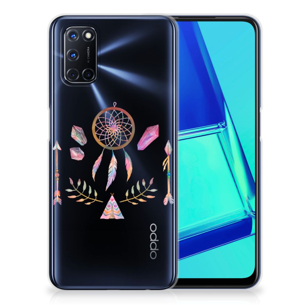 OPPO A52 | A72 Telefoonhoesje met Naam Boho Dreamcatcher B2C Telecom