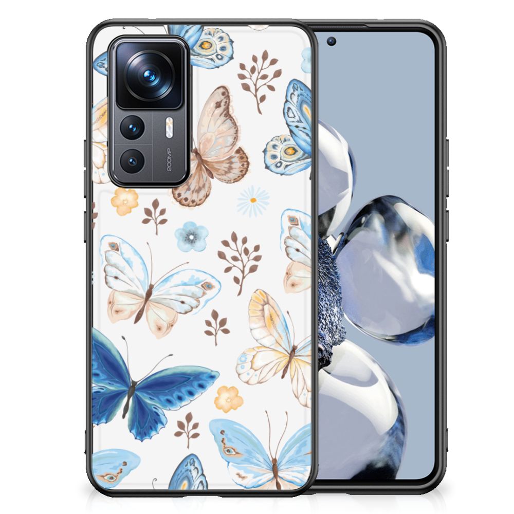 Dierenprint Telefoonhoesje voor Xiaomi 12T | 12T Pro Vlinder B2C Telecom