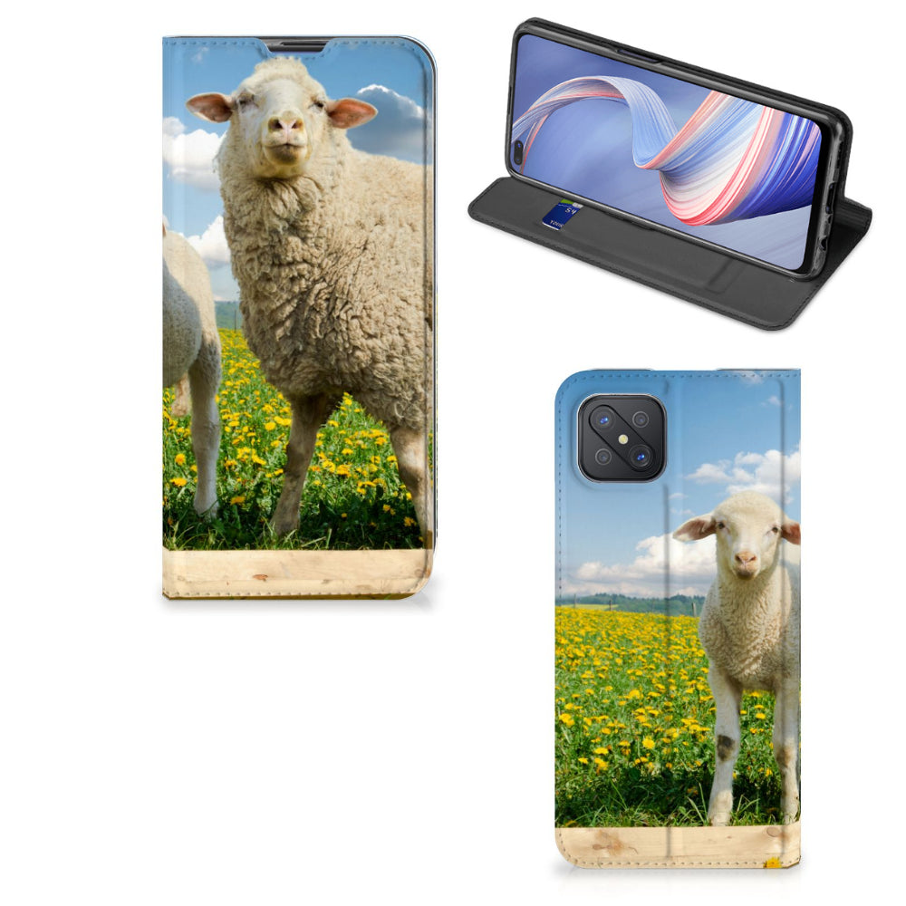 OPPO Reno4 Z 5G Hoesje maken Schaap en Lammetje