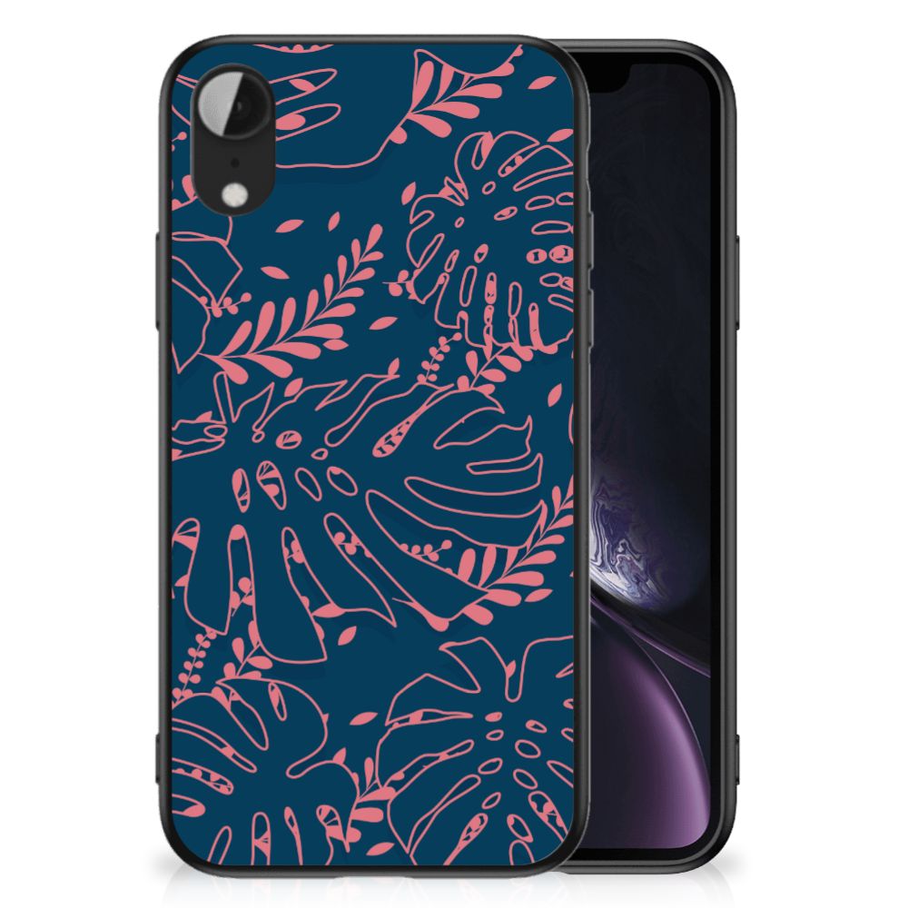 Apple iPhone XR Bloemen Hoesje Palm Leaves