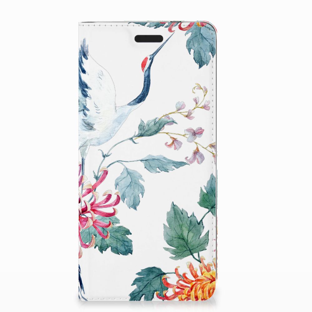 Nokia 3.1 (2018) Hoesje maken Bird Flowers