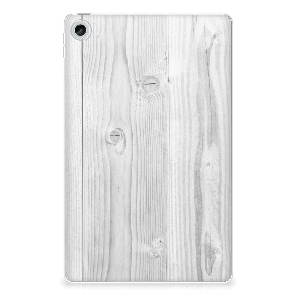 Lenovo Tab M10 Plus (3e generatie) Silicone Tablet Hoes White Wood - B2C Telecom