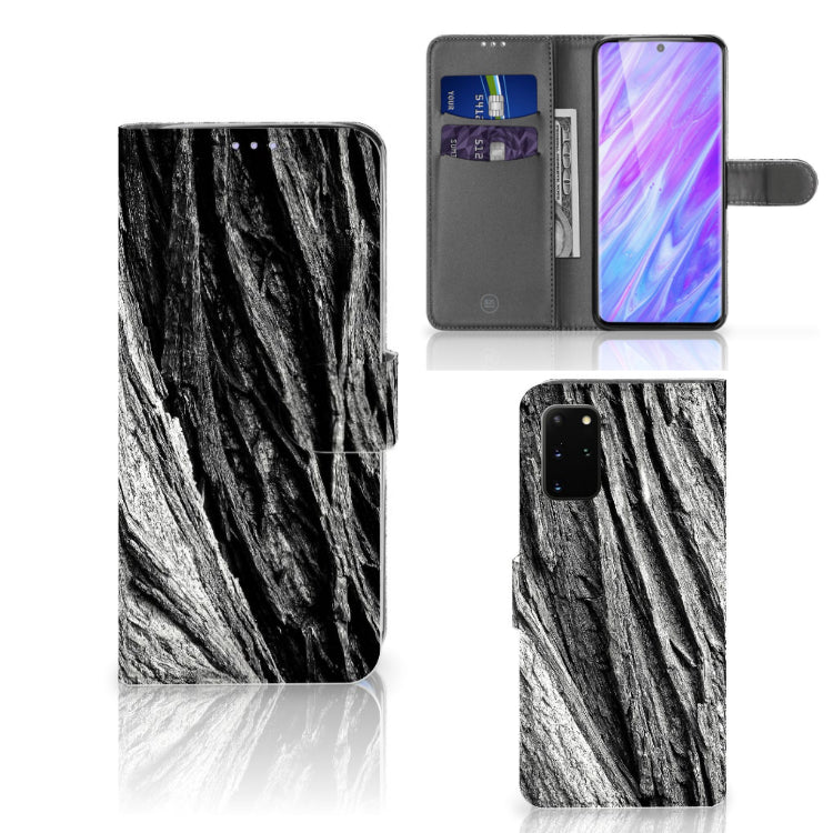 Book Style Case Samsung Galaxy S20 Plus Boomschors Grijs