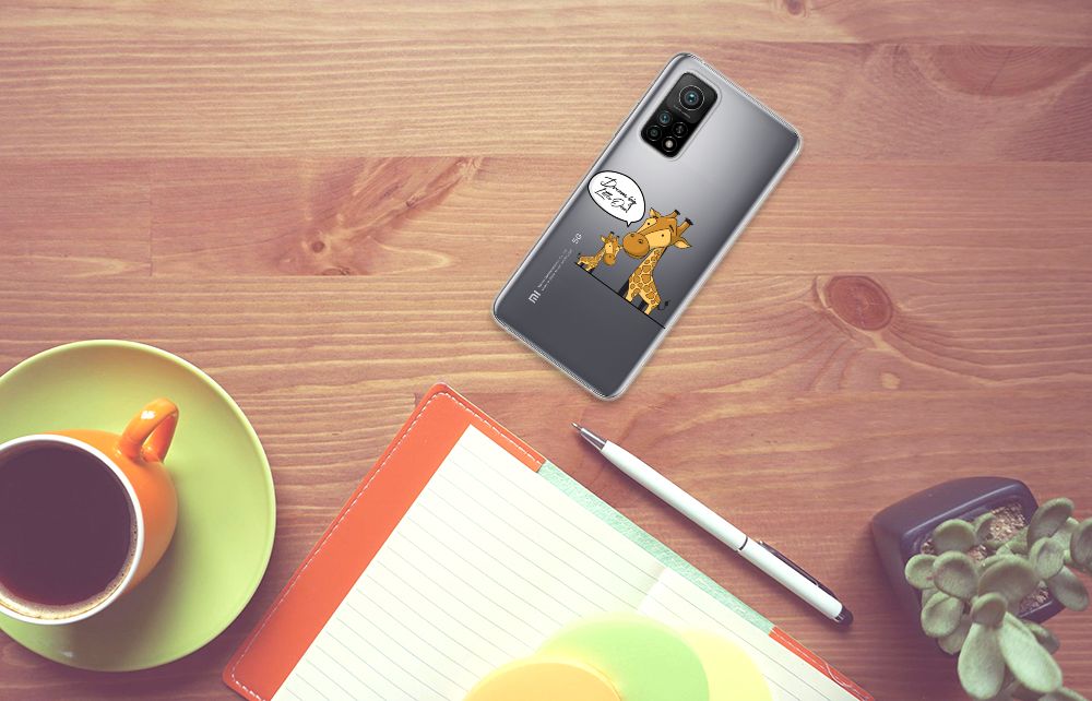 Xiaomi Mi 10T | 10T Pro Telefoonhoesje met Naam Giraffe B2C Telecom