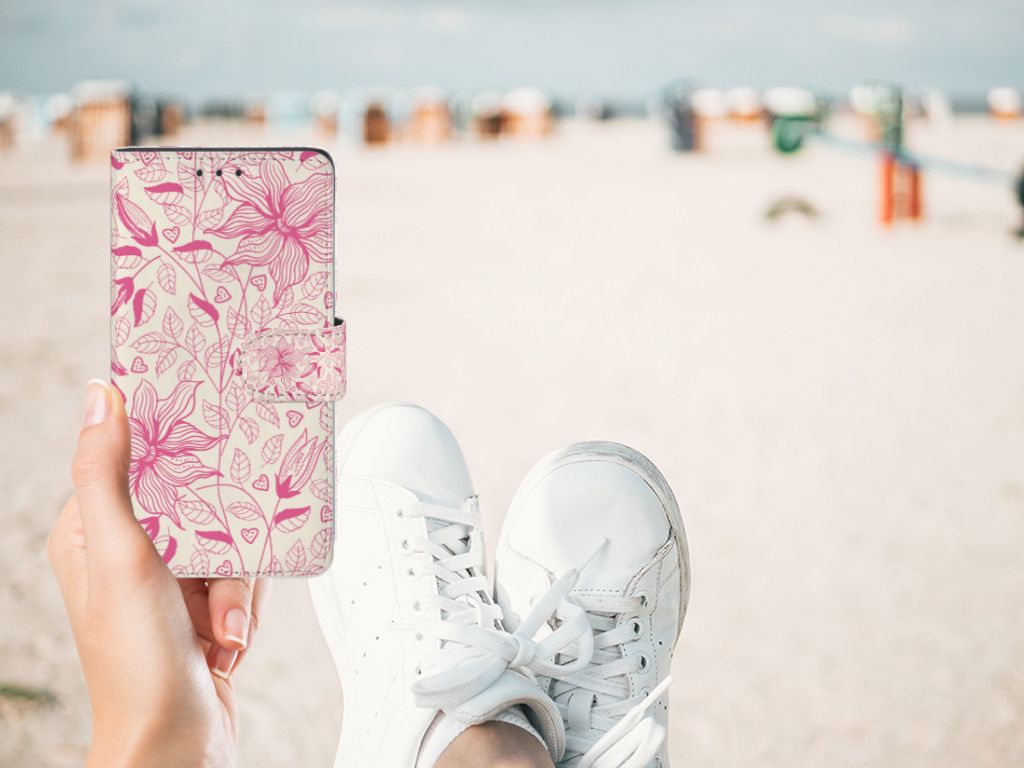 Sony Xperia Z3 Hoesje Pink Flowers