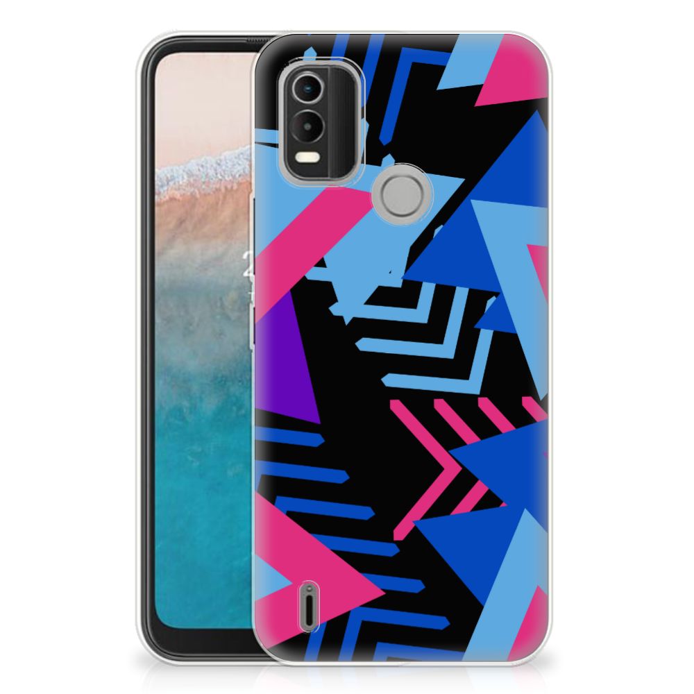 Nokia C21 Plus TPU Hoesje Funky Triangle B2C Telecom