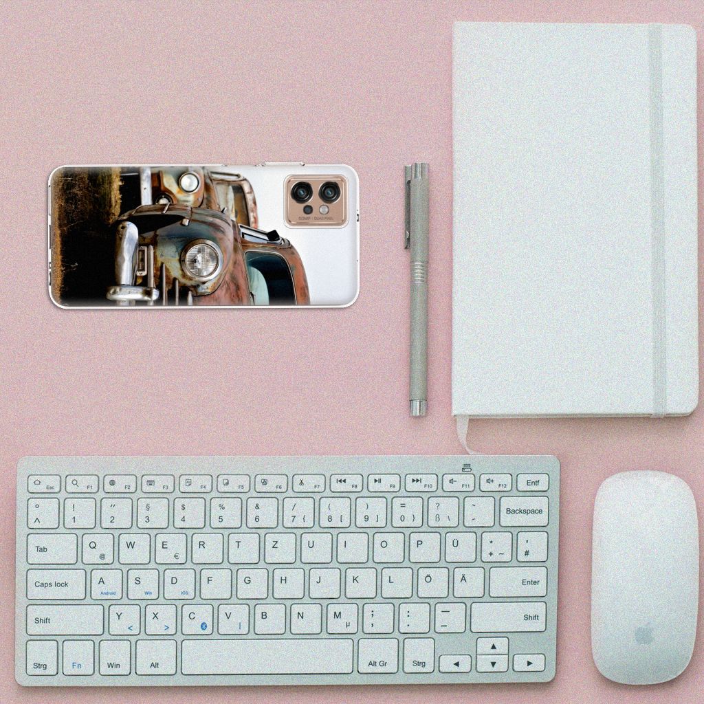 Motorola Moto G32 Siliconen Hoesje met foto Vintage Auto B2C Telecom