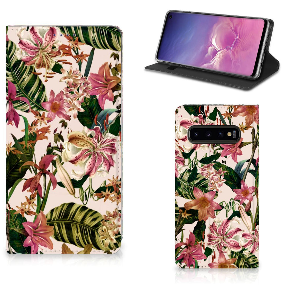 Samsung Galaxy S10 Smart Cover Flowers