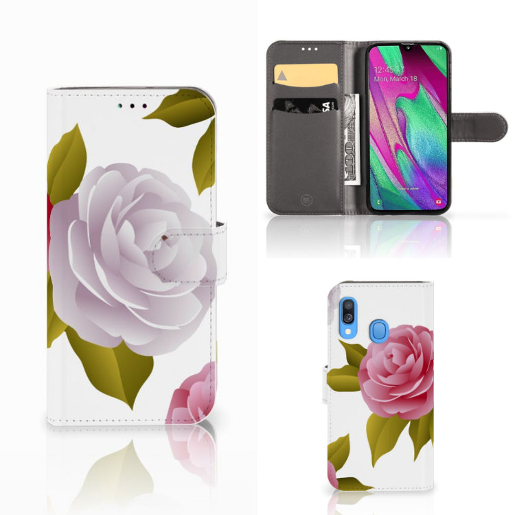 Samsung Galaxy A40 Hoesje Roses