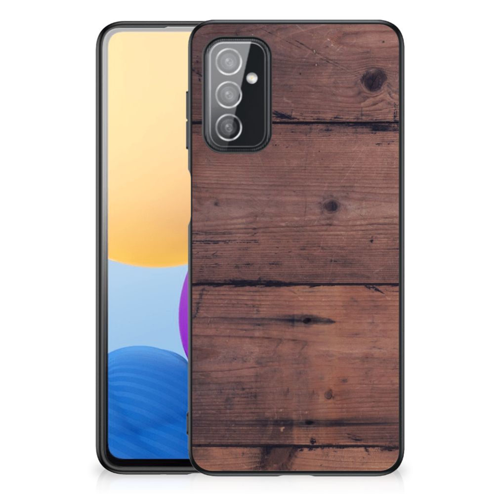 Samsung Galaxy M52 Houten Print Telefoonhoesje Old Wood B2C Telecom