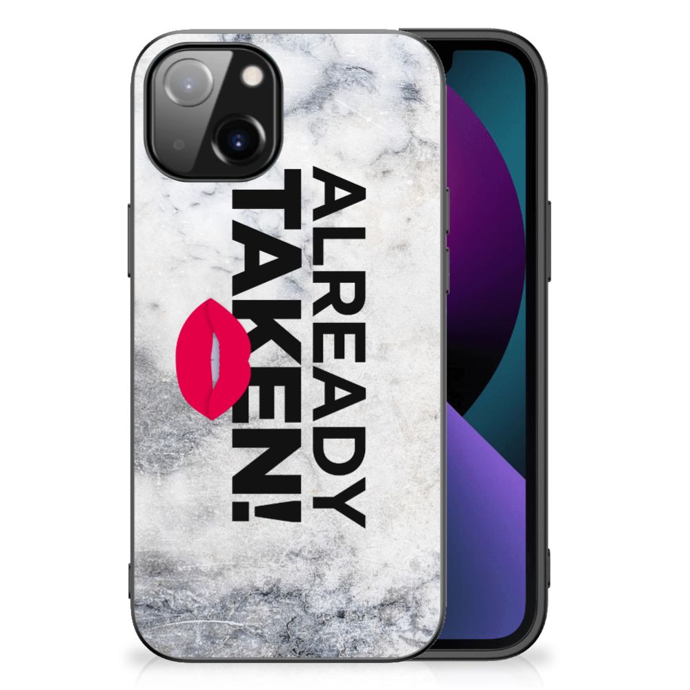Apple iPhone 13 Telefoon Hoesje met tekst Already Taken White B2C Telecom
