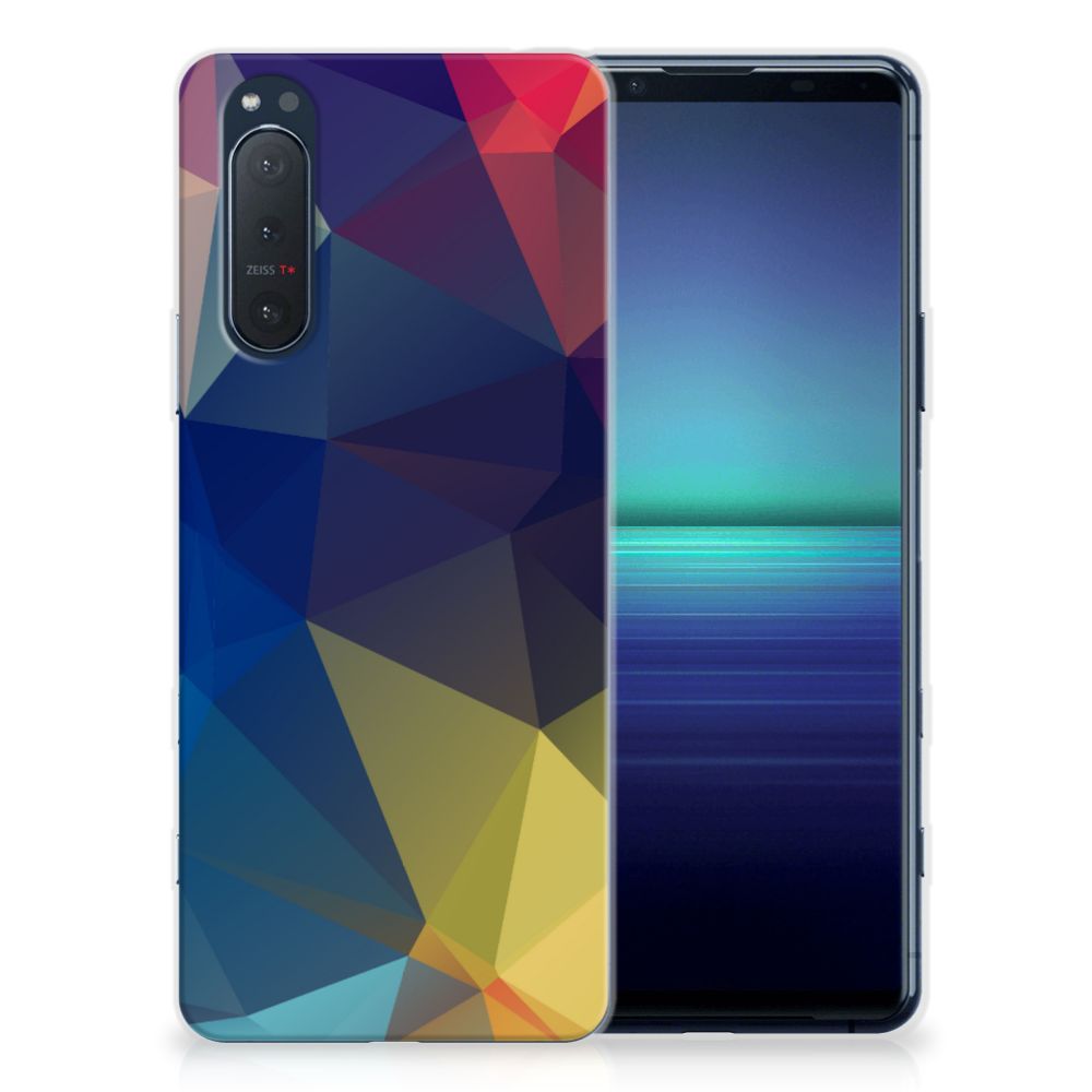 Sony Xperia 5II TPU Hoesje Polygon Dark B2C Telecom