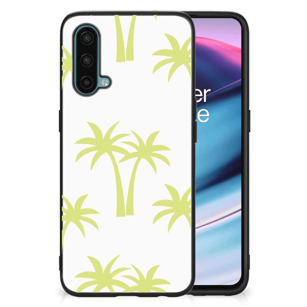 OnePlus Nord CE 5G Bloemen Hoesje Palmtrees