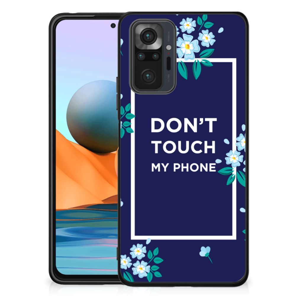 Xiaomi Redmi Note 10 Pro Telefoon Hoesje Flowers Blue DTMP B2C Telecom