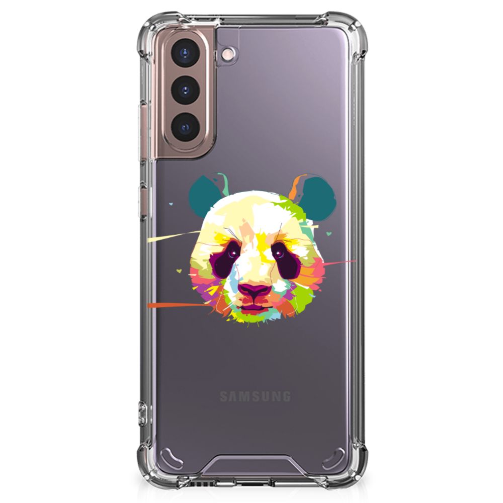 Samsung Galaxy S21 Plus Stevig Bumper Hoesje Panda Color B2C Telecom