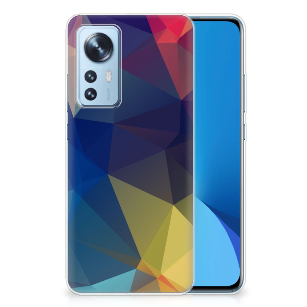 Xiaomi 12 | 12X TPU Hoesje Polygon Dark B2C Telecom