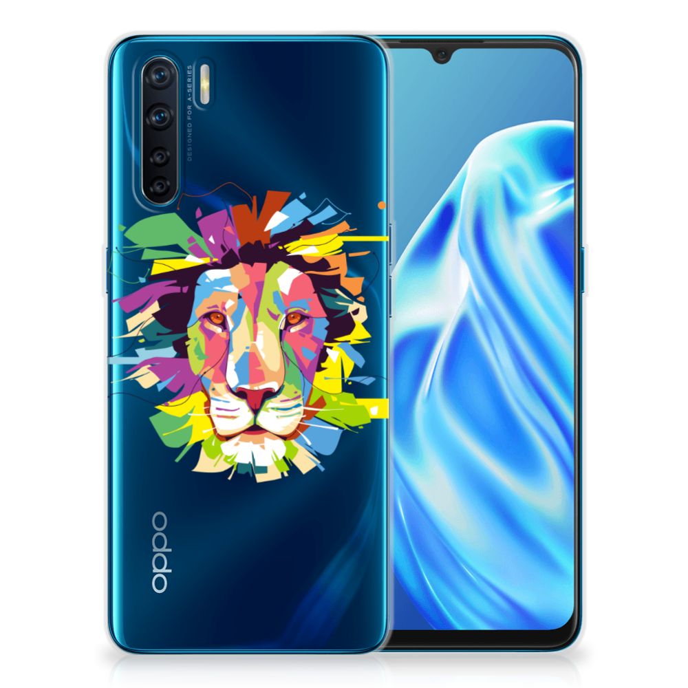 OPPO A91 Telefoonhoesje met Naam Lion Color B2C Telecom