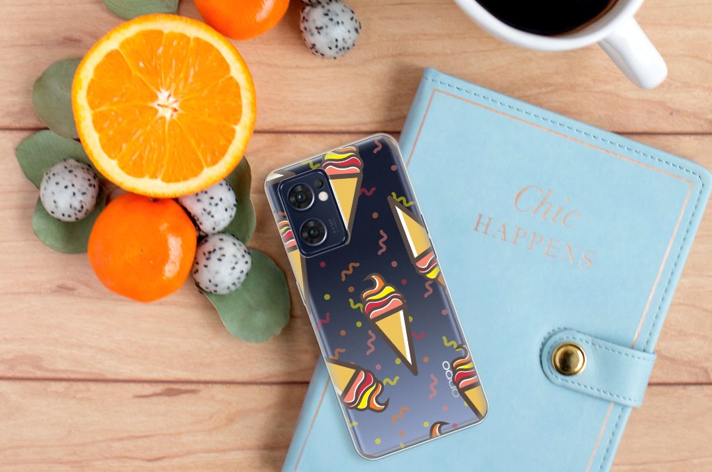 OPPO Reno 7 5G | Find X5 Lite Siliconen Case Icecream B2C Telecom
