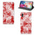 Mobiel BookCase Apple iPhone Xs Max Angel Skull Rood