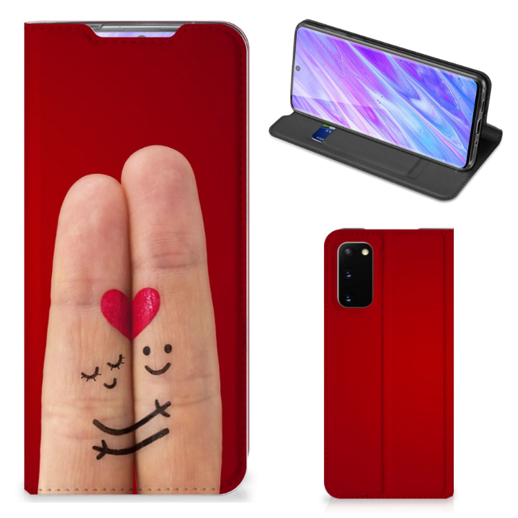 Samsung Galaxy S20 Hippe Standcase Liefde - Origineel Romantisch Cadeau - B2C Telecom