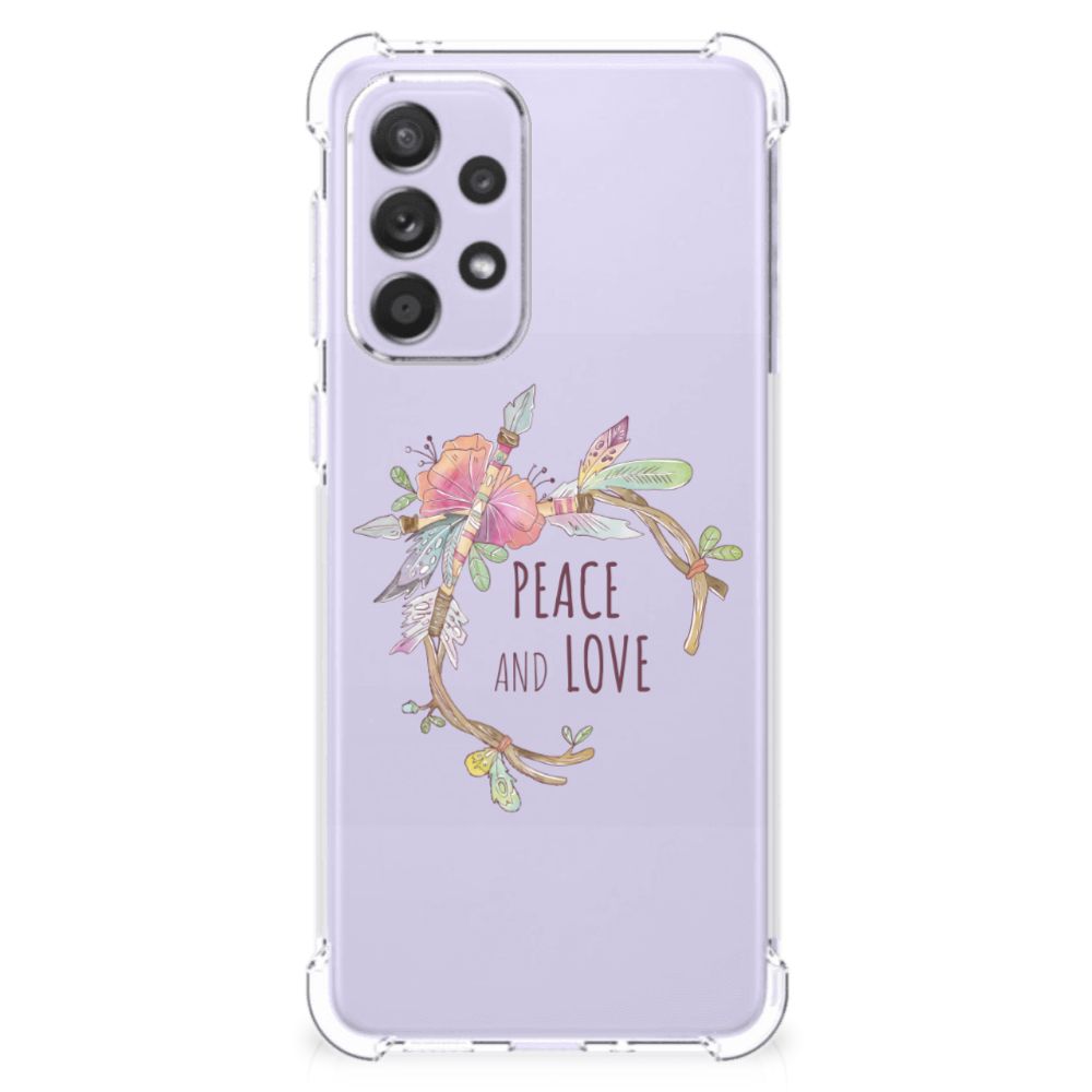 Samsung Galaxy A33 Stevig Bumper Hoesje Boho Text