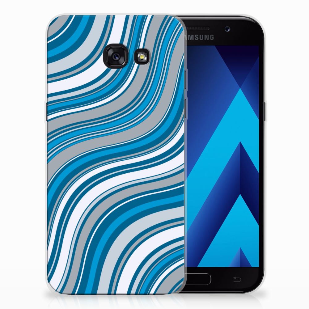 Samsung Galaxy A5 2017 TPU bumper Waves Blue