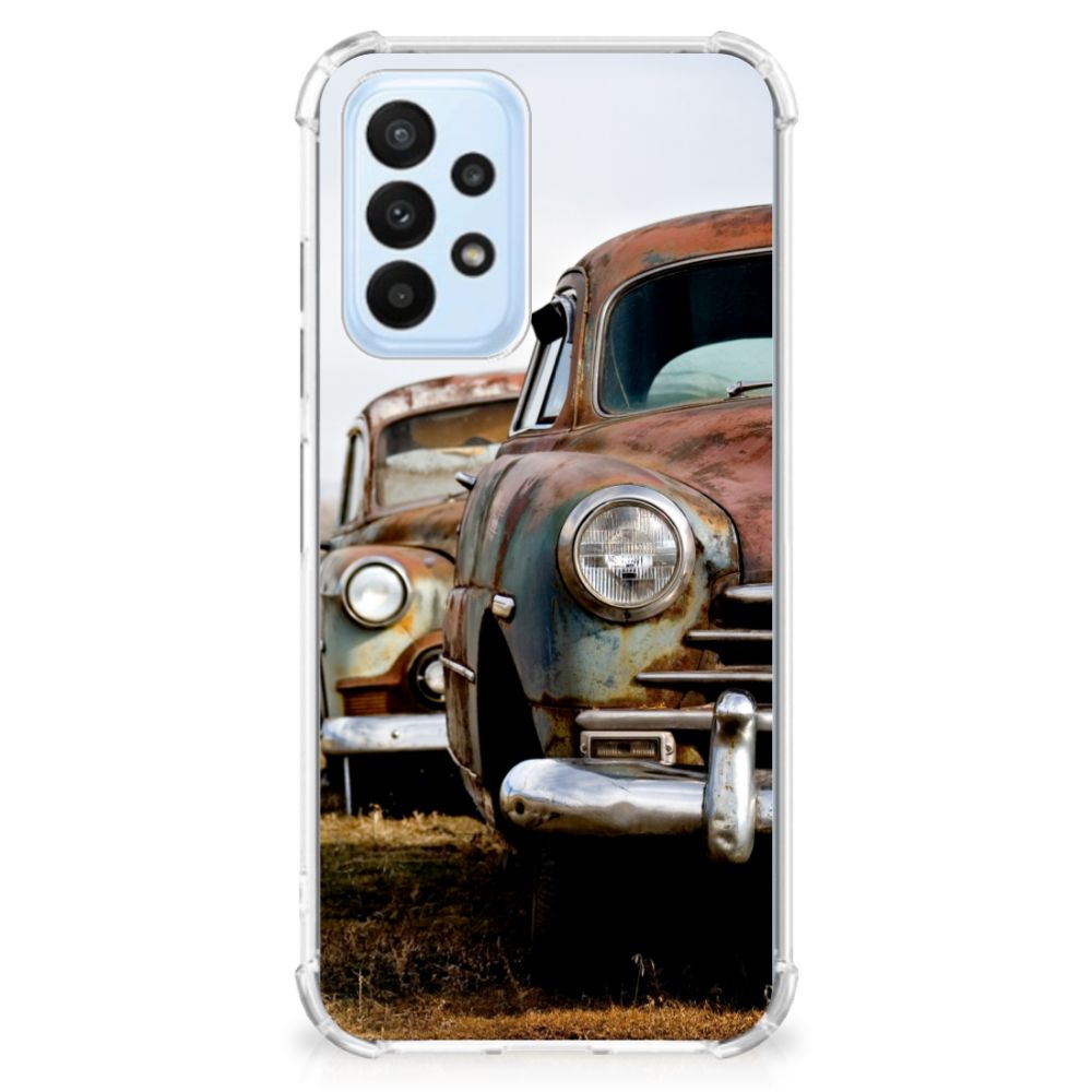 Samsung Galaxy A23 Anti-shock Hoesje met foto Vintage Auto - B2C Telecom