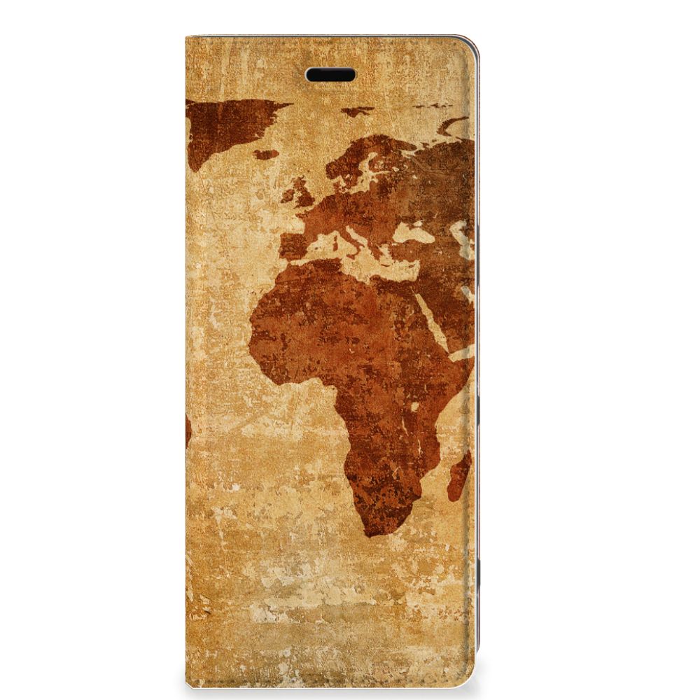 Sony Xperia 5 Book Cover Wereldkaart - B2C Telecom