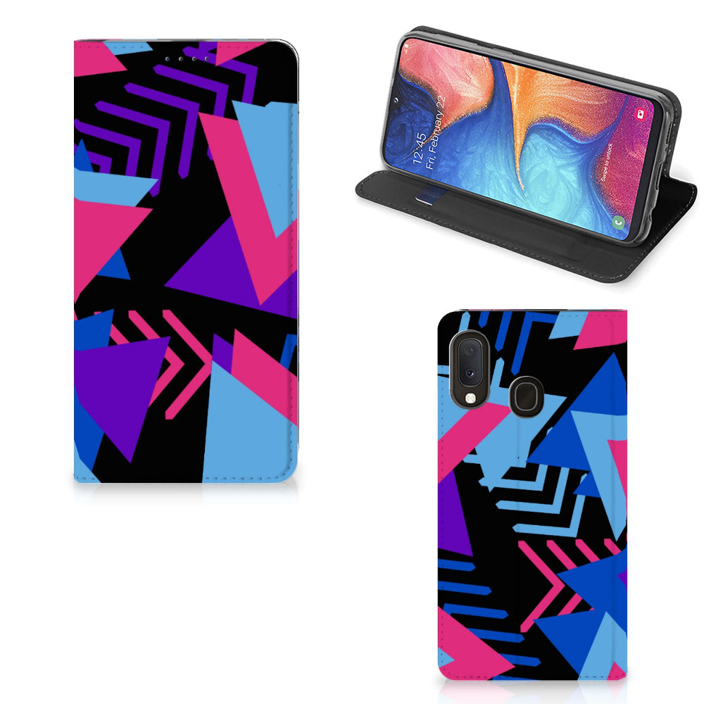 Samsung Galaxy A20e Stand Case Funky Triangle
