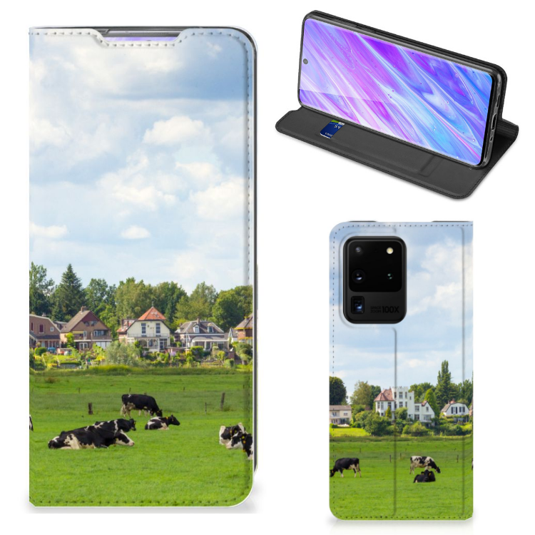 Samsung Galaxy S20 Ultra Hoesje maken Koeien - B2C Telecom