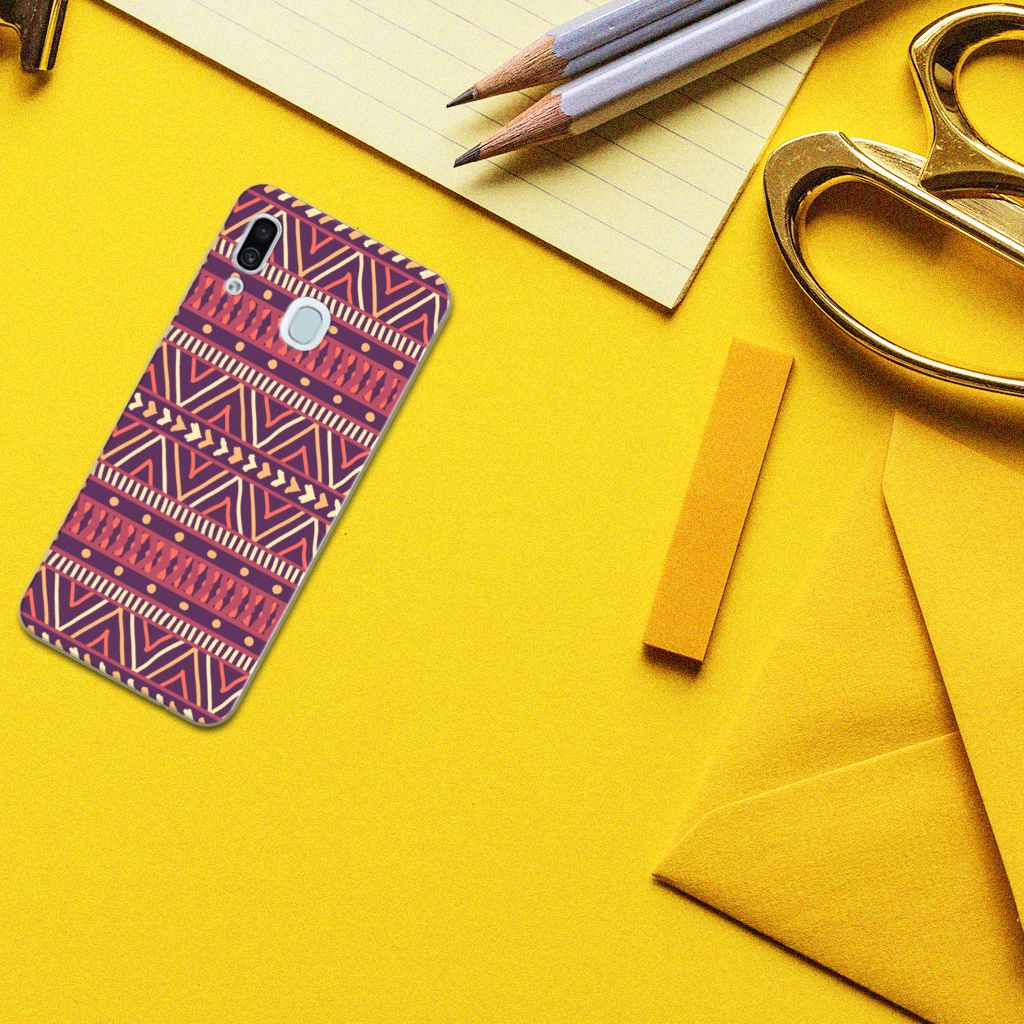 Samsung Galaxy A30 TPU bumper Aztec Paars