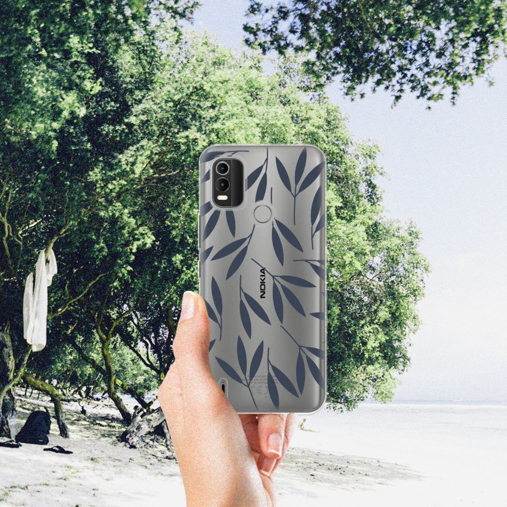 Nokia C21 Plus TPU Case Leaves Blue B2C Telecom