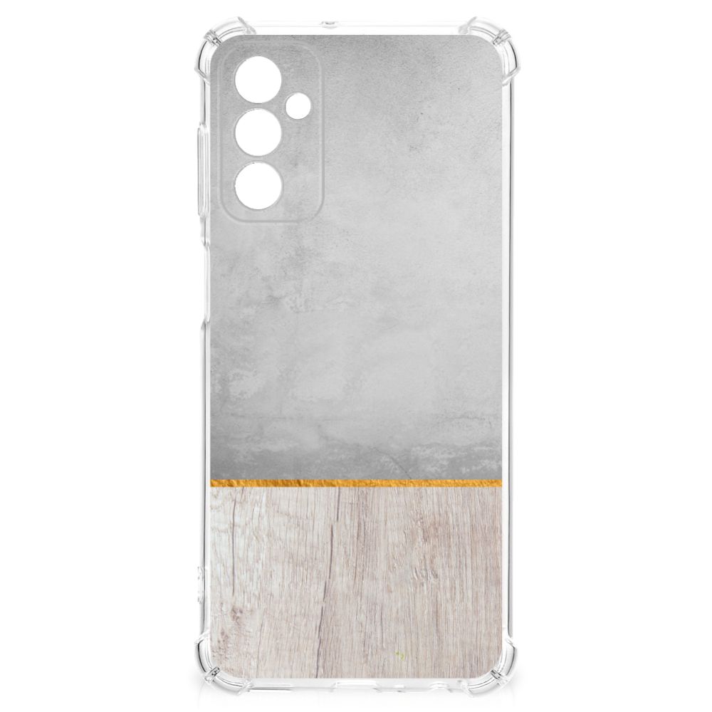 Samsung Galaxy M13 4G | M23 Stevig Telefoonhoesje Wood Concrete B2C Telecom